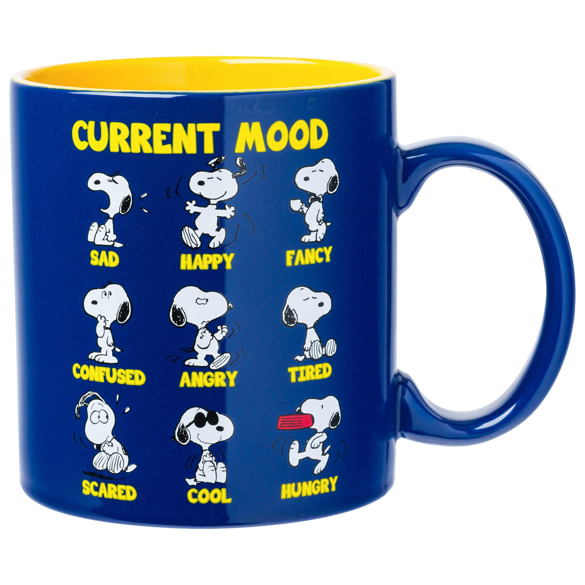 Silver Buffalo Peanuts Snoopy Fall Leaf, Wide Rim Ceramic Mug, 16oz