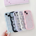 QLTYPRI Bow Case for iPhone 13/iPhone 14 Wavy Fame, Pink