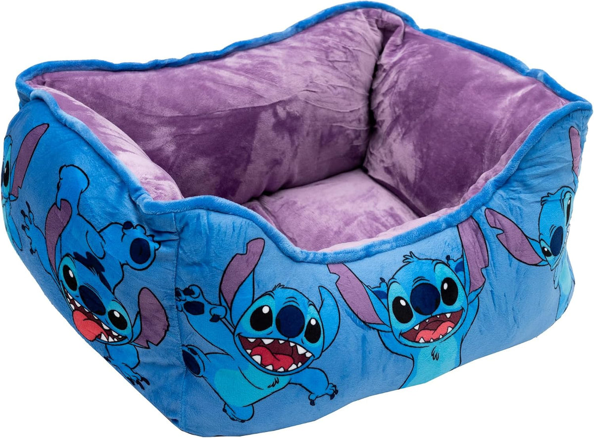 Disney Dog Bed, Stitch Poses Blue, Cuddler