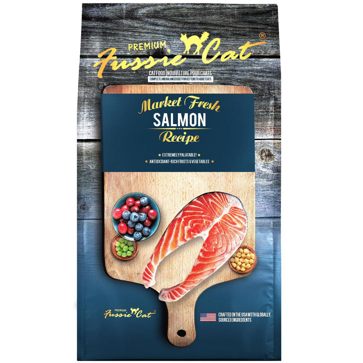 Fussie Cat Market Fresh Salmon Recipe, Dry Cat Food, 3.5lb Bag