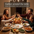 Mud Pie Turkey Platter, Large Thanksgiving Serving Platter, White Ceramic