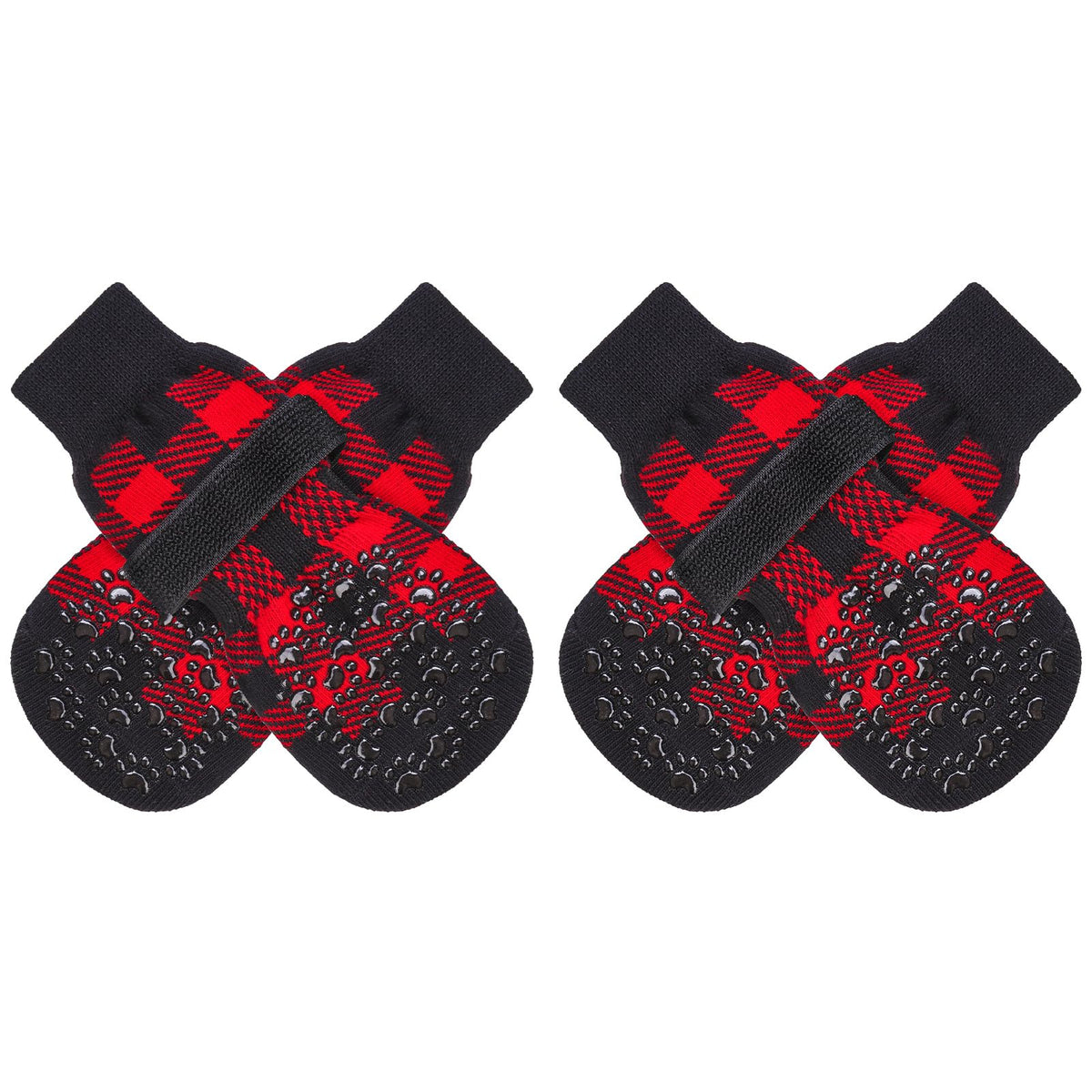 Anti Slip Dog Socks to Prevent Licking Paws, Dog Shoes for Hot Pavement, Dog Booties for Small Medium Large Senior Dogs, Traction Control Boots & Paw Protectors for Hardwood Floors