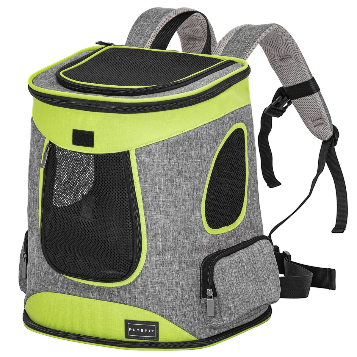 Petsfit Dog Backpack Carrier with Upgrade Waist Cushion Design to Better Fit The Waist, Suitable for Small and Medium Dogs Cats, and Rabbits up to 18 Pounds