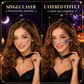 Halloween Body Glitter Stick for Face and Hair, Bat Cross Ghosts Sequins