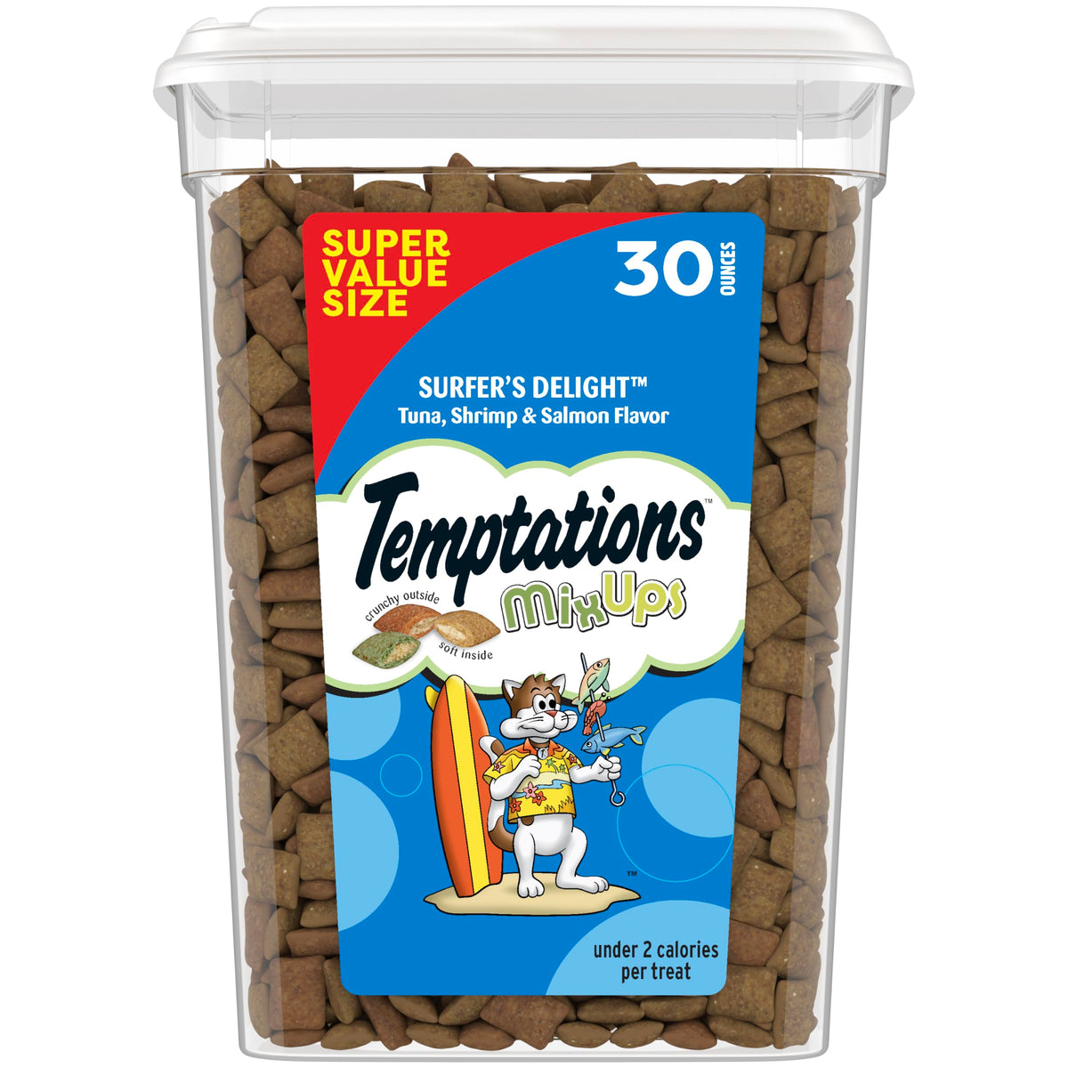 Temptations Cat Treats Classic Crunchy and Soft Cat Treats, Tasty Chicken Flavor, 30 oz. Tub