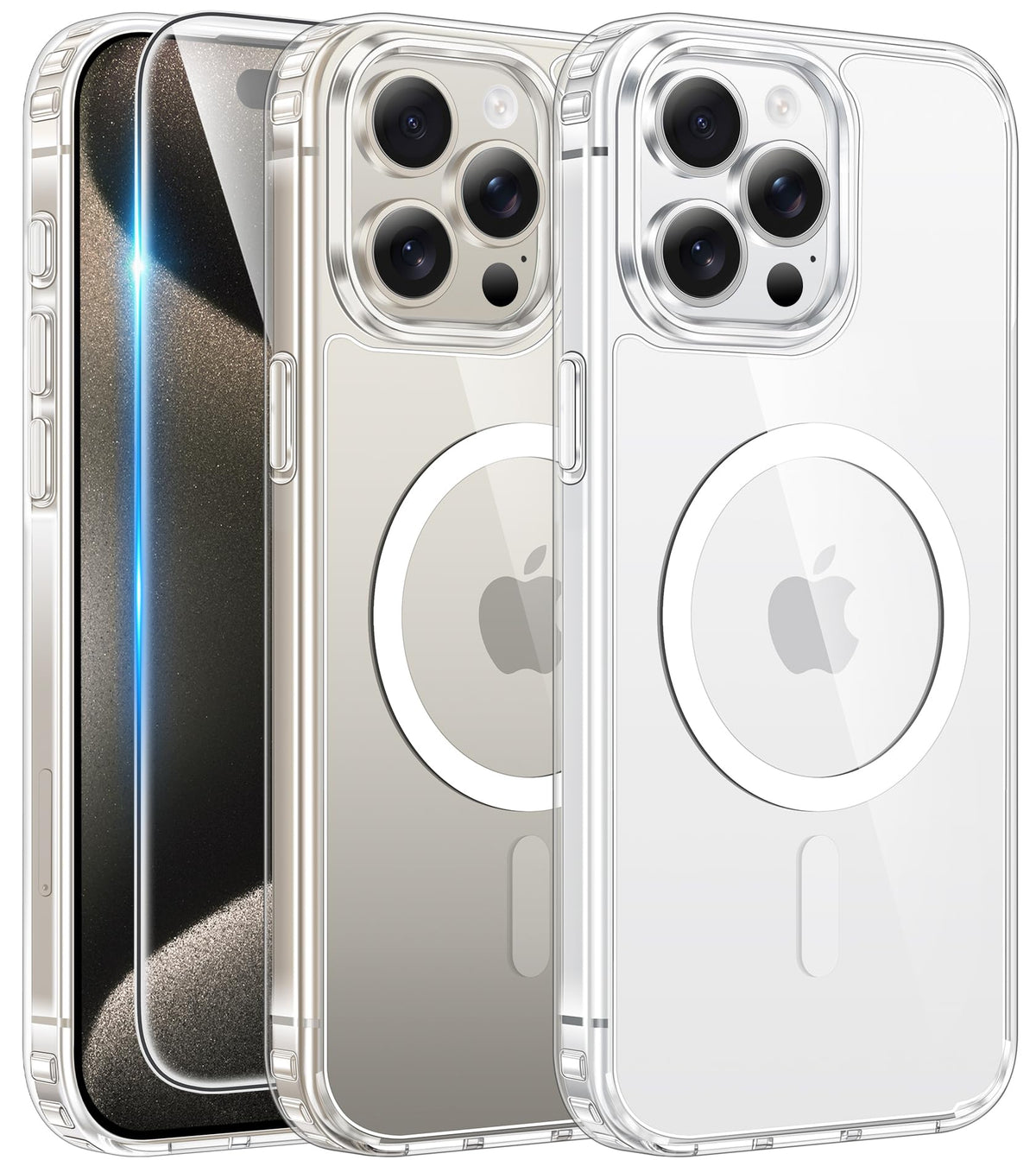 FNTCASE for iPhone 18 Pro Max Case / 17 Pro Max Clear Case Fit for Magsafe