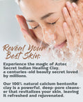 Aztec Secret - Indian Healing Clay 10oz Jar - Deep Pore Cleansing Facial & Body Mask – The Original 100% Natural Calcium Bentonite Clay