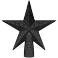 Christmas Tree Star Topper, 8" Gold Glitter Xmas Star Tree Decorations, 3D
