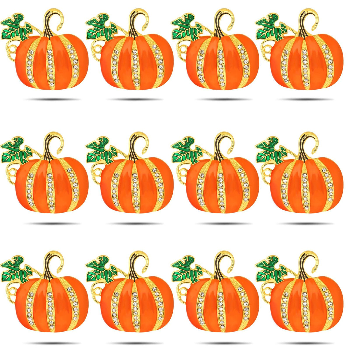Turkey Napkin Rings Set of 12 Thanksgiving Gold Napkin Holders