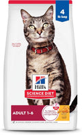 Hill's Science Diet Adult 1-6 Dry Cat Food, Chicken, 4 lb. Bag