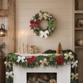 12Pcs Christmas Burlap Bows, 6.9 Inch Rustic Farmhouse Ornaments