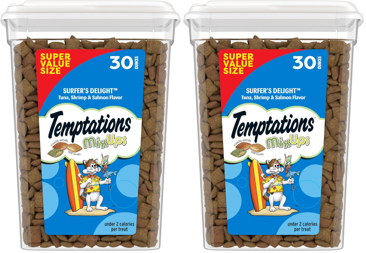 Temptations Cat Treats Classic Crunchy and Soft Cat Treats, Tasty Chicken Flavor, 30 oz. Tub