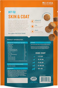 VetIQ Skin and Coat Supplement for Dogs, Helps Maintain Healthy Skin and Shiny Coat, Hickory Smoke Flavor Dog Chew, Made in the USA, 60 Count