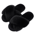 Evshine Memory Foam Fuzzy House Slippers for Women
