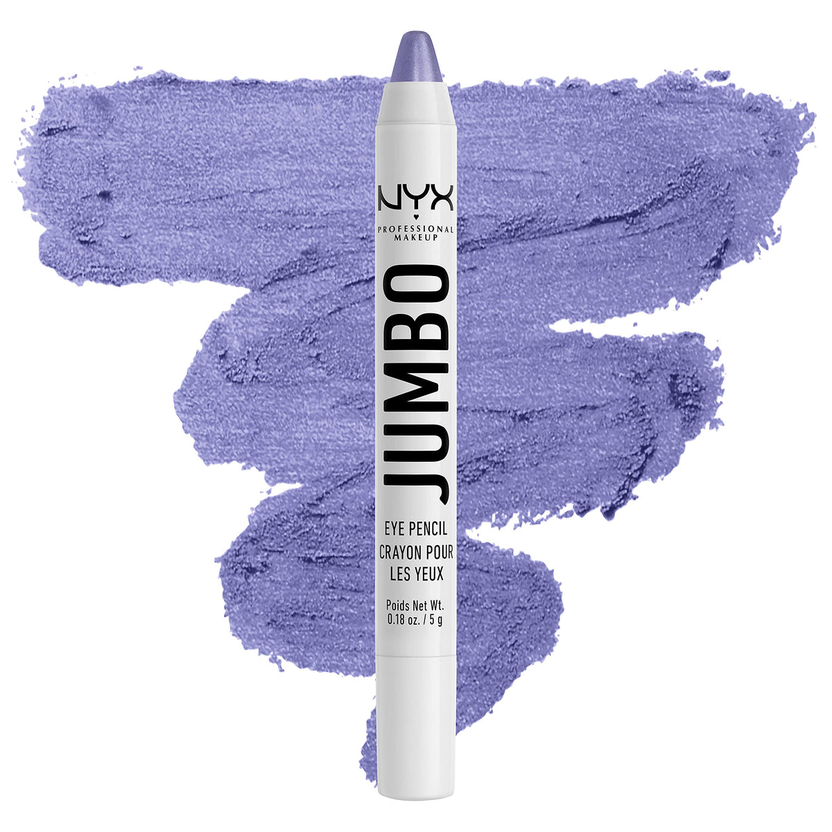 NYX PROFESSIONAL MAKEUP Jumbo Eye Pencil, Blendable Eyeshadow Stick & Eyeliner Pencil - Milk (White)