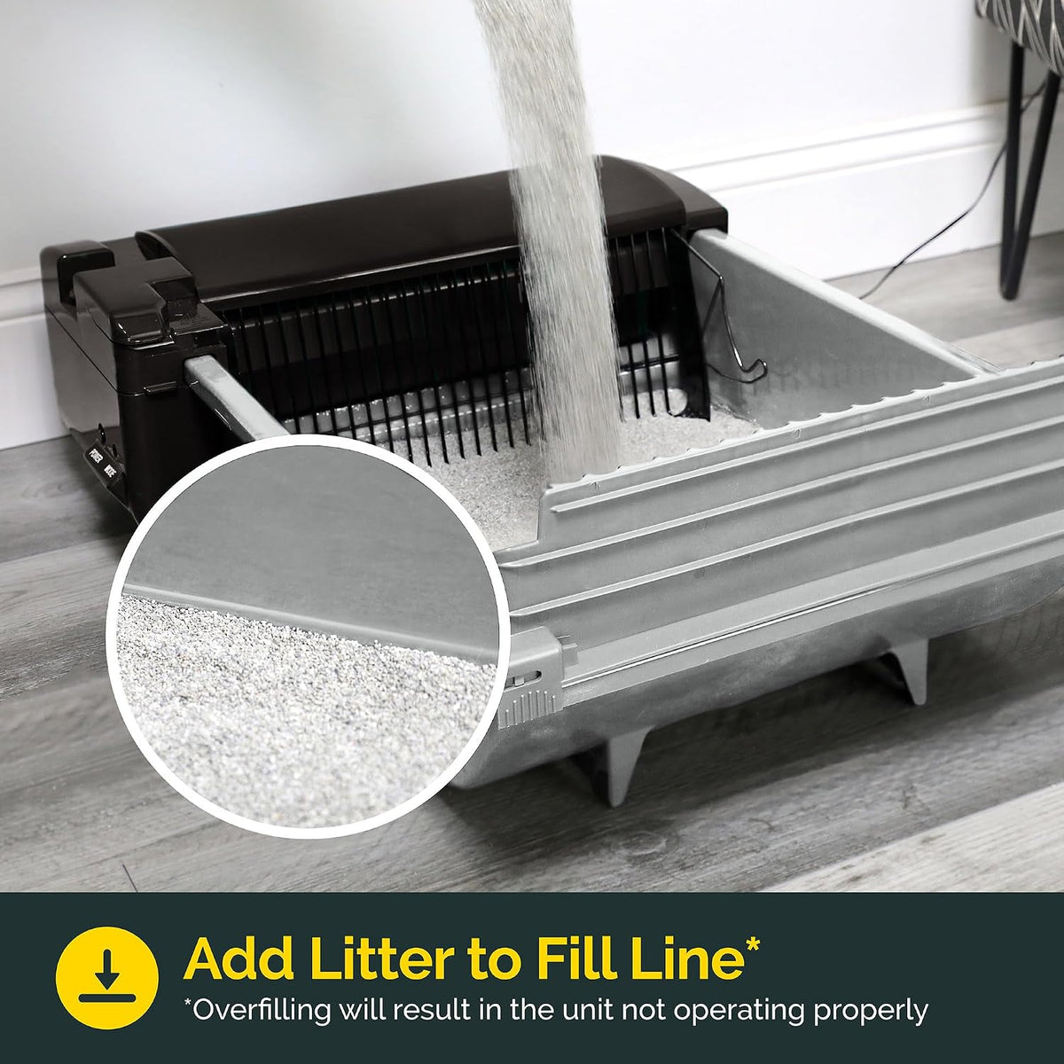 Pet Zone Smart Scoop Semi Automatic Self Cleaning Cat Litter Box, 6 Bags | Includes carbon filter for odor control, reduces daily hands on maintenance, suits up to two felines six to sixteen pounds
