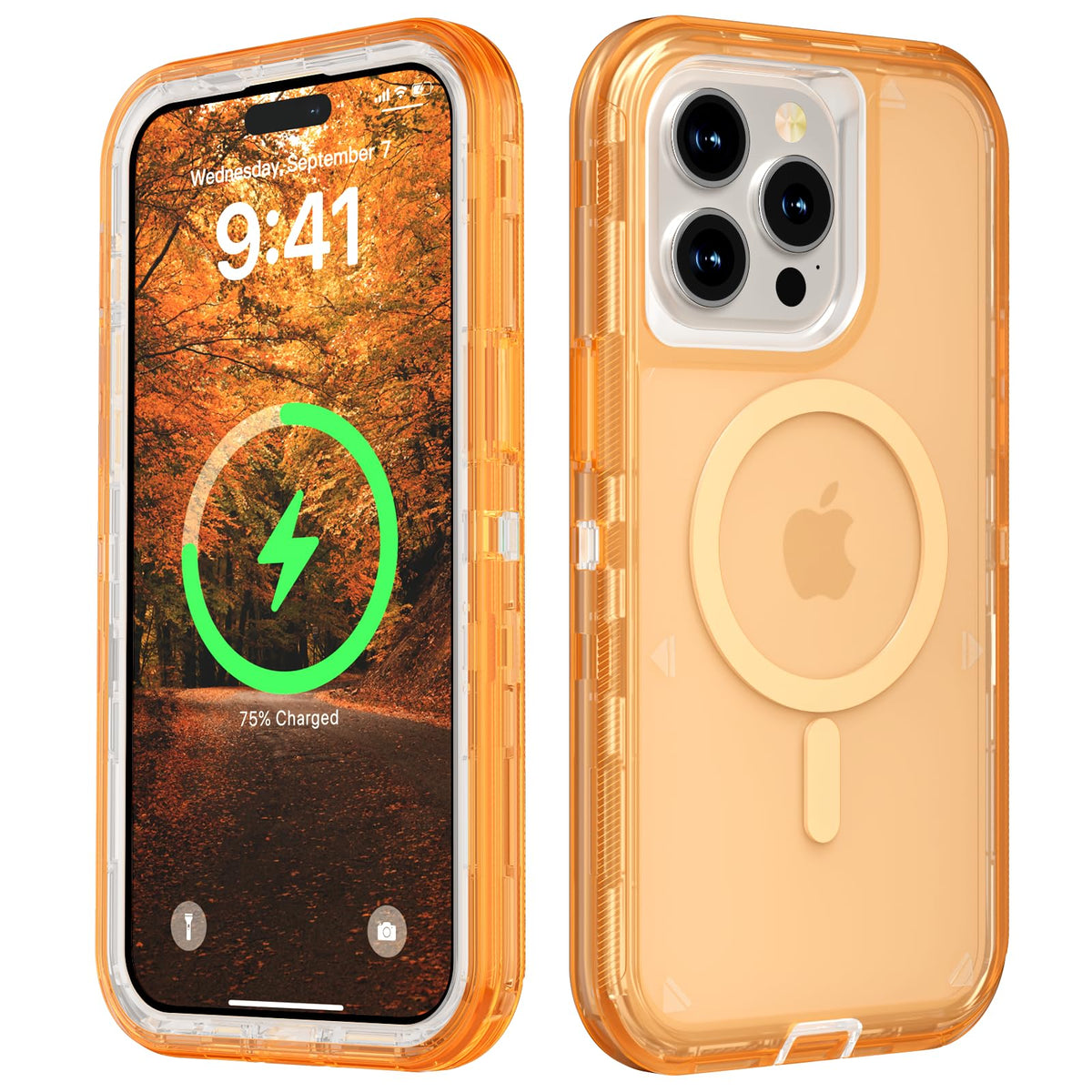Follaroma Magnetic for iPhone 16 Plus Case, Heavy Duty Phone Cases, Clear