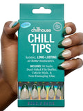 Chillhouse - Chill Tips, French Tip Press On Nails Kit - Going to the Barre (Oval) - 30 Nail Shapes & Sizes - 2 Weeks of Wear - Customizable Fit - French Manicure Kit - Women Owned, Beauty & Self Care