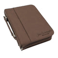 Personalized Bible Cover Holder Case with Carrying Handle for Men and Women (Rawhide with Gold)