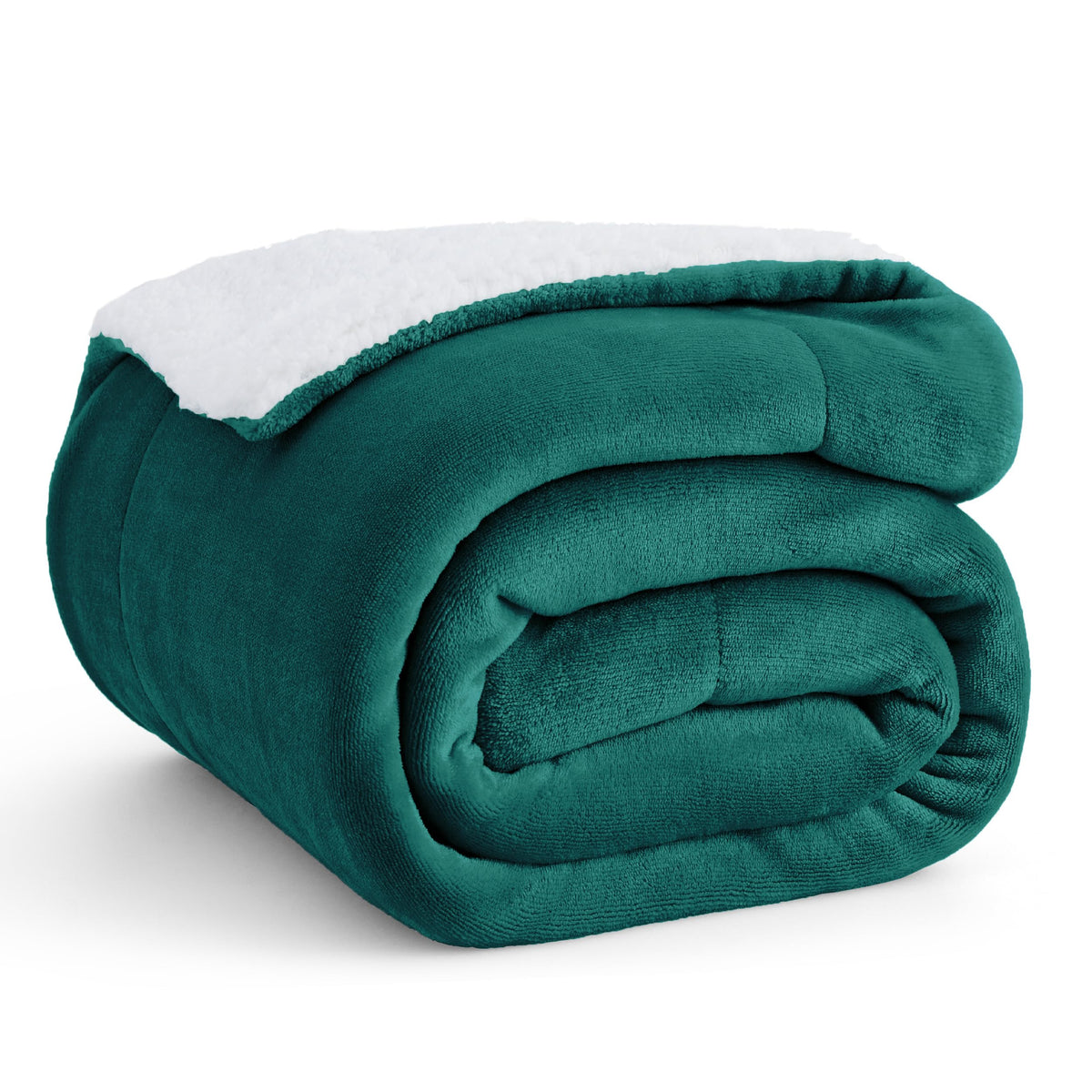 Bedsure GentleSoft Sherpa Fleece Throw Blanket for Couch, Non-Heated, Thick and Warm Throw for Women and Men, Soft Fuzzy Plush Weight Blanket for Winter, Navy, 50x60 Inches