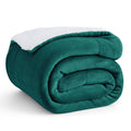 Bedsure GentleSoft Sherpa Fleece Blanket Queen Size for Bed, Non-Heated, Thick and Warm Throw for Women and Men, Soft Fuzzy Plush Queen Blanket for Winter, Brown, 90x90 Inches