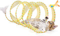 Potaroma Spiral Tunnel Cat Toy, Self Play Collapsible Spring Kitten Tunnel