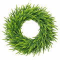 36in Large Pre-Lit Christmas Wreath with Bow, Artificial Greenery