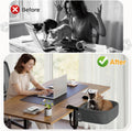 Extra-Sturdy Cat Desk Bed for Large Cats 50lbs Desk Cat Bed Attachment