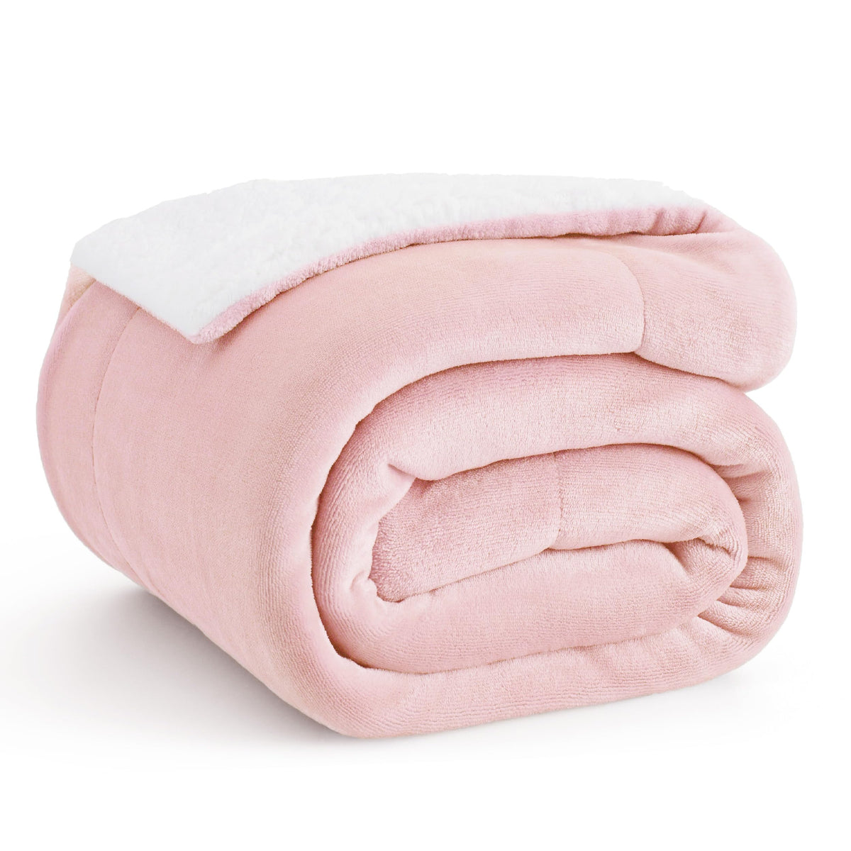 Bedsure GentleSoft Sherpa Fleece Blanket Queen Size for Bed, Non-Heated, Thick and Warm Throw for Women and Men, Soft Fuzzy Plush Queen Blanket for Winter, Brown, 90x90 Inches