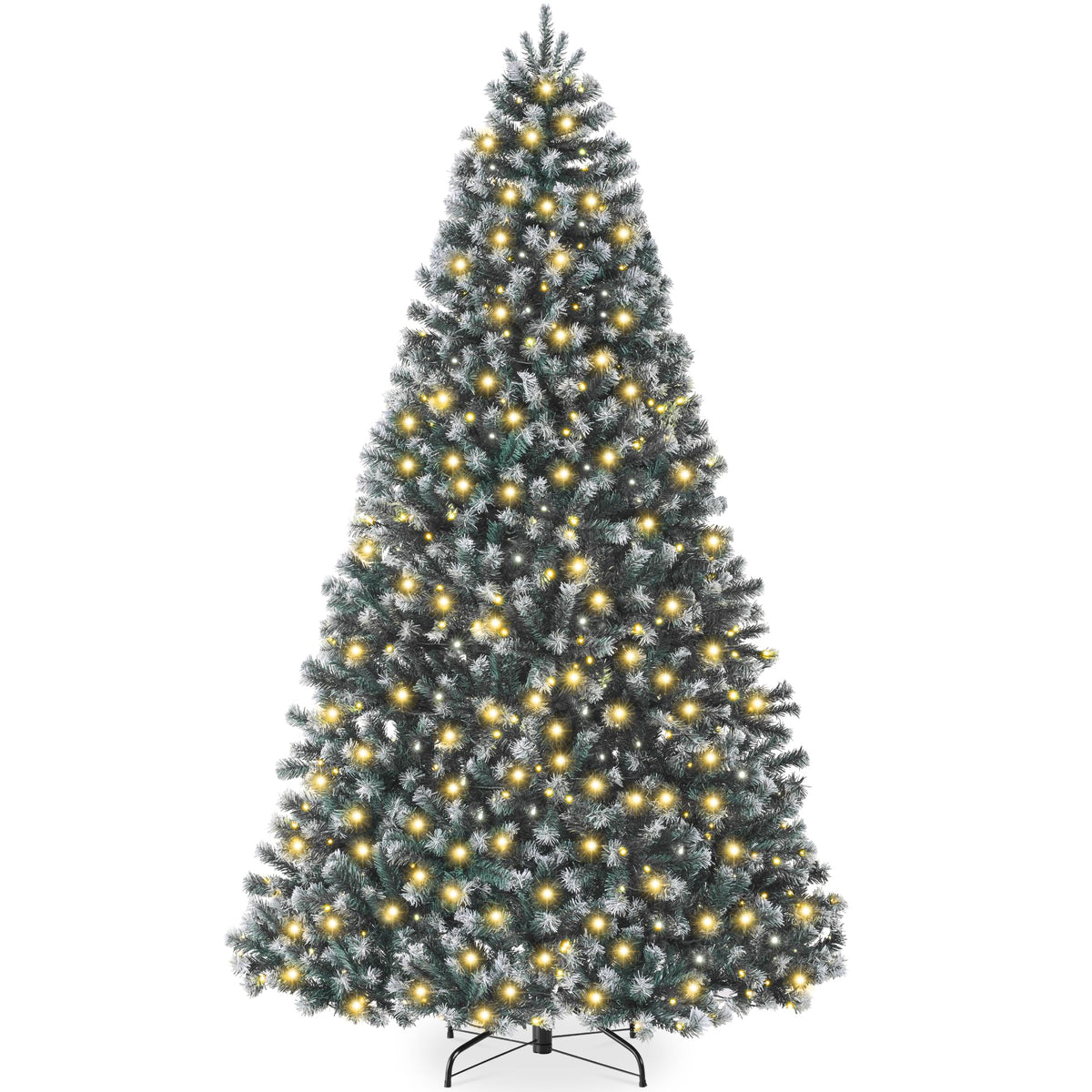 Best Choice Products 15ft Artificial Christmas Tree with LED Twinkling Lights, Pre-Lit Spruce Realistic Holiday Xmas Décor, 1,800 Lights, 5,476 Tips