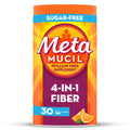 Metamucil 4-in-1 Psyllium Husk GLP-1 Friendly Fiber Supplement, Sugar-Free, 72 teaspoons, Orange Flavored, Daily Fiber Powder for Digestive Health, made with Plant-Based Psyllium Husk Fiber
