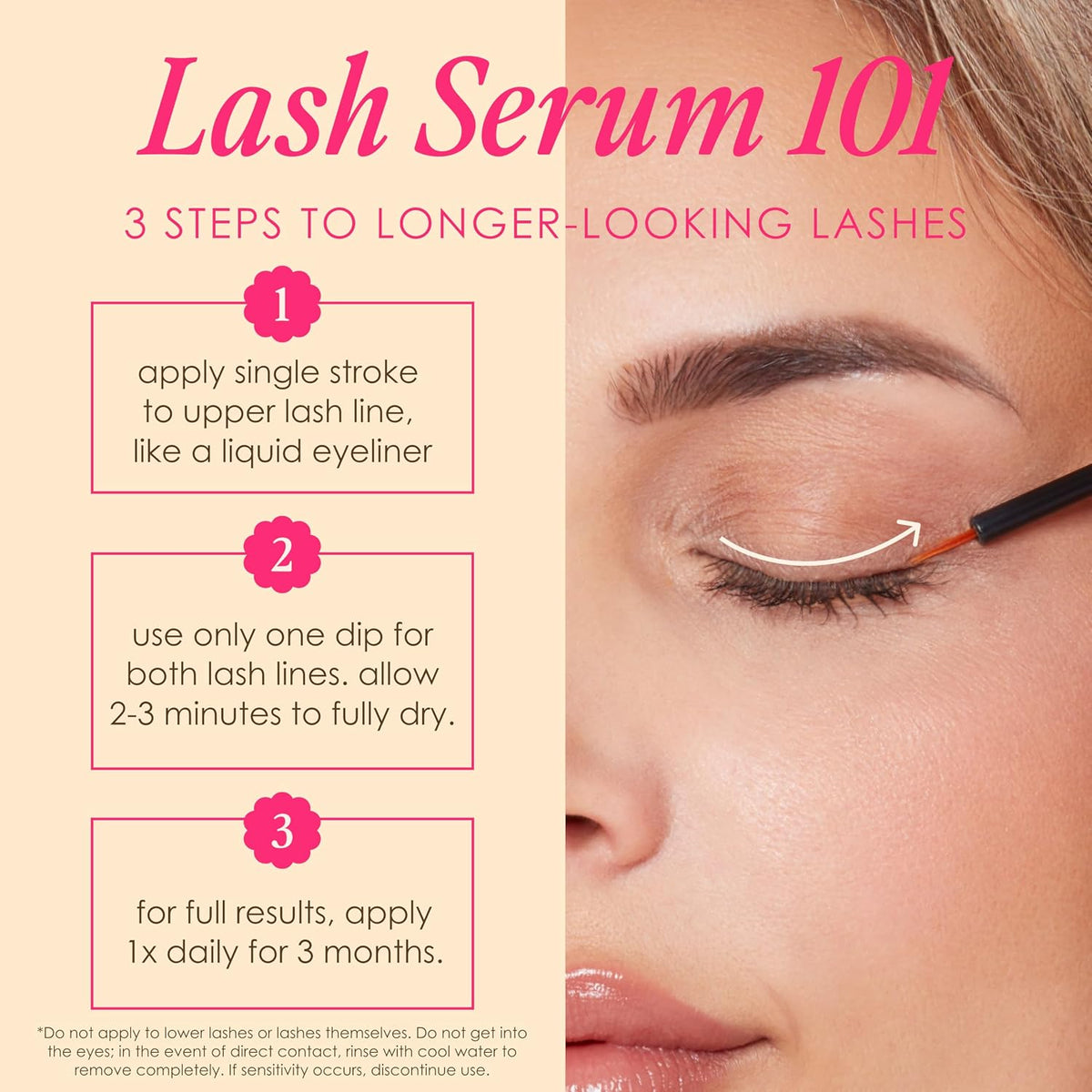 Grande Cosmetics GrandeLASH-MD Lash Enhancing Serum - Peptide & Vitamin Infused Formula for Longer, Thicker, Fuller Looking Lashes - Ophthalmologist Tested, Cruelty-Free.
