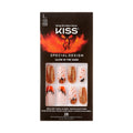 KISS Special Design Halloween Fake Nails, Glow-In-The-Dark, Style ‘Trick or Treat’, with Pink Gel Nail Glue, Mini Nail File, Manicure Stick, & 28 False Nails