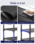 Kitsure 10 Tier Shoe Rack, Tall Shoe Organizer, 32.2" Wide, Black | Large-Capacity Shoe Storage with Hooks, Shoe Shelf for Closet, Entryway, Bedroom, Living Room, Zapateras Organizer
