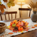 winemana Fall Decorations for Home Mini Pumpkins Gourds & Leaves Set