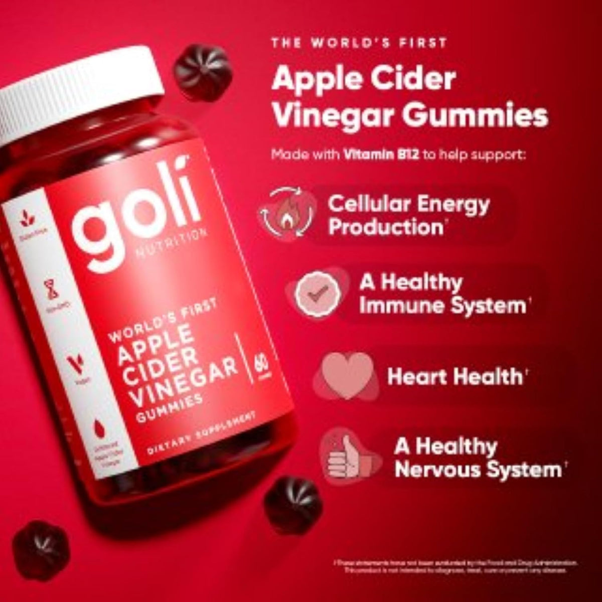 Goli Favorites Trio: Ashwagandha KSM-66, Apple Cider Vinegar, Matcha Mind Supplements with Cognizin, Vitamins D2 and B12
