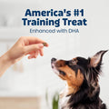 Blue Buffalo Bits Beef Soft & Chewy Dog Treats, Bite-Sized for Training, Made with Real Beef & Enhanced with DHA, Heart-Shaped Dog Treats, Made in the USA with Natural Ingredients, 19 oz.