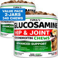 Hemp Calming Chews for Dogs - 240 Treats - Advanced Dog Calming Chews - Anxiety Relief Supplement Treats with Melatonin - Sleep Aid for Separation, Barking, Stress, Hip and Joint Support Made in USA