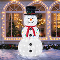 Gingerbread Man Christmas Outdoor Decor with LED Lights, Set of 2
