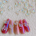 50Pcs 3D Butterfly Nail Charms - Aurora Effect Resin Nail Art Decorations, Cute Kawaii Nail Accessories for Acrylic Nails DIY, Manicure Supplies for Women Girls