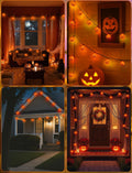 8.5FT Pumpkin String Lights with 10 Bulbs for Halloween Outdoor Decor Party