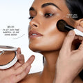 MAKEUP BY MARIO SoftSculpt Transforming Skin Enhancer in Medium Shade 3-in-1 Cream Bronzer Balm, Light to Med Coverage, Dewy Finish, Non-Comedogenic, Weightless Face Sculpting Balm Full Size