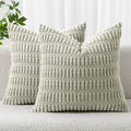 MIULEE Fall Decorative Throw Pillow Covers 18x18 Dark Rust Pack of 2