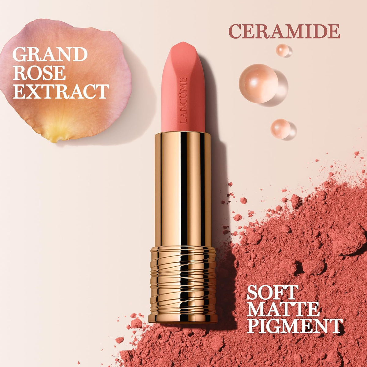 Lancôme L'Absolu Rouge Intimatte Hydrating Matte Lipstick - Up to 24H Wear