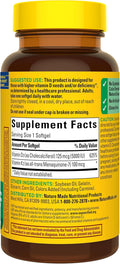 Nature Made Vitamin D3 K2 Supplement, 30 Softgels | Vitamin D 5000 IU (125 mcg) for Immune, Bone, Teeth and Muscle Health Support, 30 Day Supply