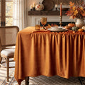 Christmas Gold Velvet Table Cloth Rectangle Table Fall French Table Cloth
