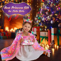 Fedio Princess Dress Up for Girls, Unicorn Light Up Princess Cape Set