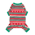 Fitwarm Reindeer Dog Christmas Pajamas, Winter Doggy Clothes for Small Dogs Boy Girl, Fleece Dog Onesie with Feet, Holiday Pet Outfit, Black, White, Red, Medium