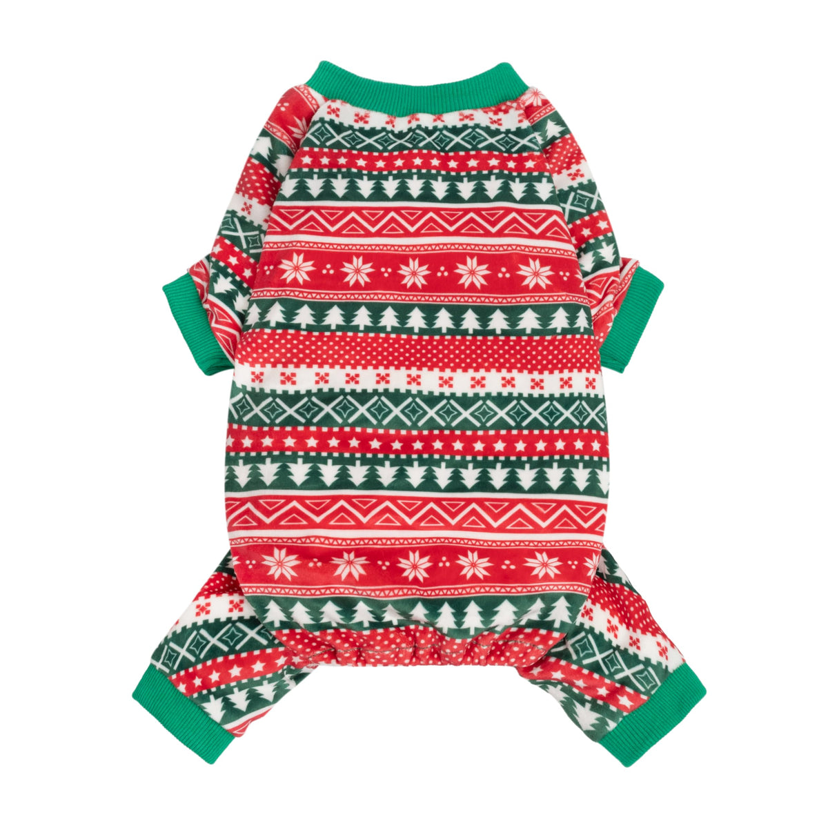 Fitwarm Reindeer Dog Christmas Pajamas, Winter Doggy Clothes for Small Dogs Boy Girl, Fleece Dog Onesie with Feet, Holiday Pet Outfit, Black, White, Red, Medium