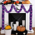 16.4 ft Christmas Tinsel Garland with Light, Multicolor, Red and Green